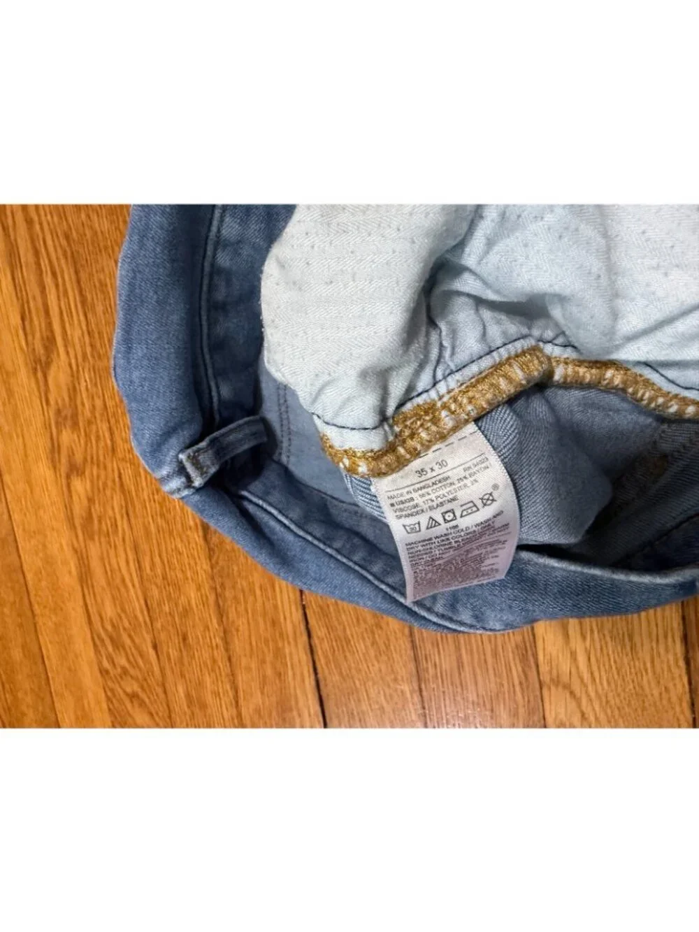 Banana Republic Mens Athletic Fit Travel Jean Size 35x30 Blue Stretch Denim Pant